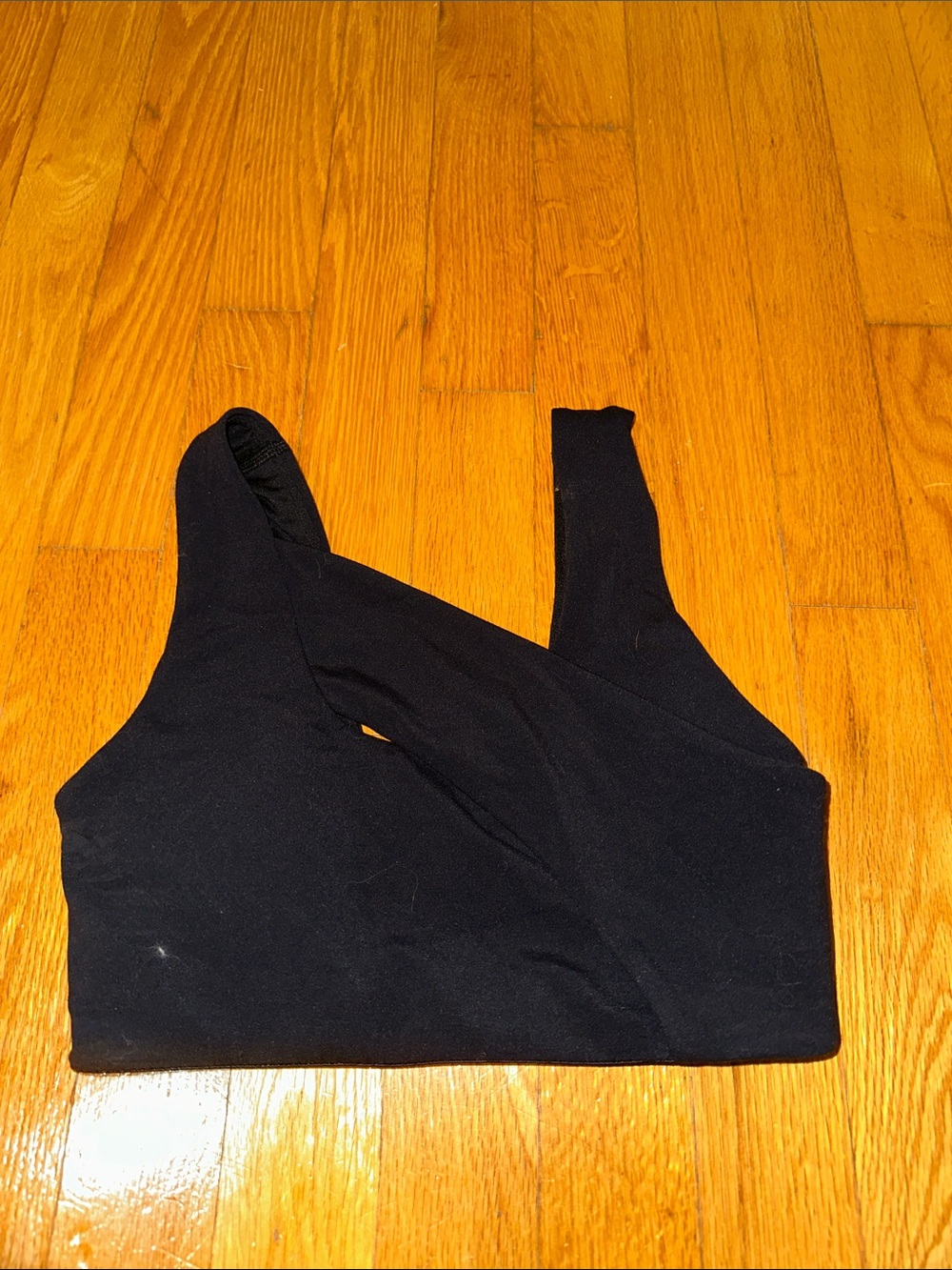 lululemon athletica Black Wrap-Style Sports Bralette